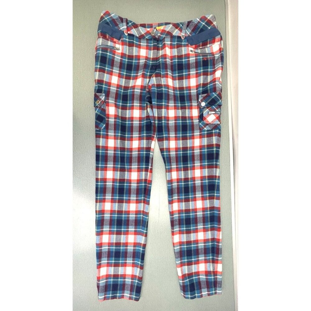 Louis Castel Paris Women’s Plaid Flannel Golf Pant 32''X28''